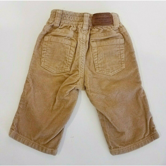 Janie & Jack Camel Retro Corduroy Pants 3-6M - Picture 4 of 5